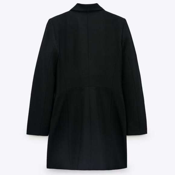 ZARA DOUBLE BREASTED LONG BLAZER L BLOGGER FAV - Picture 6 of 9